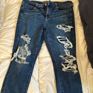 American Eagle ripped jeans